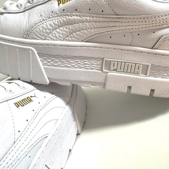 Puma Plataform Women's Triple White - Picture 1 of 8
